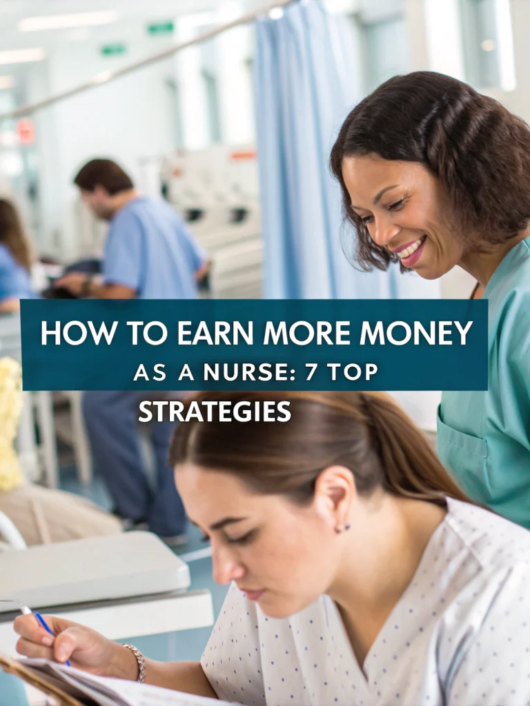 How to Earn More Money as a Nurse: 7 Top Strategies 5 how to earn more money as a nurse