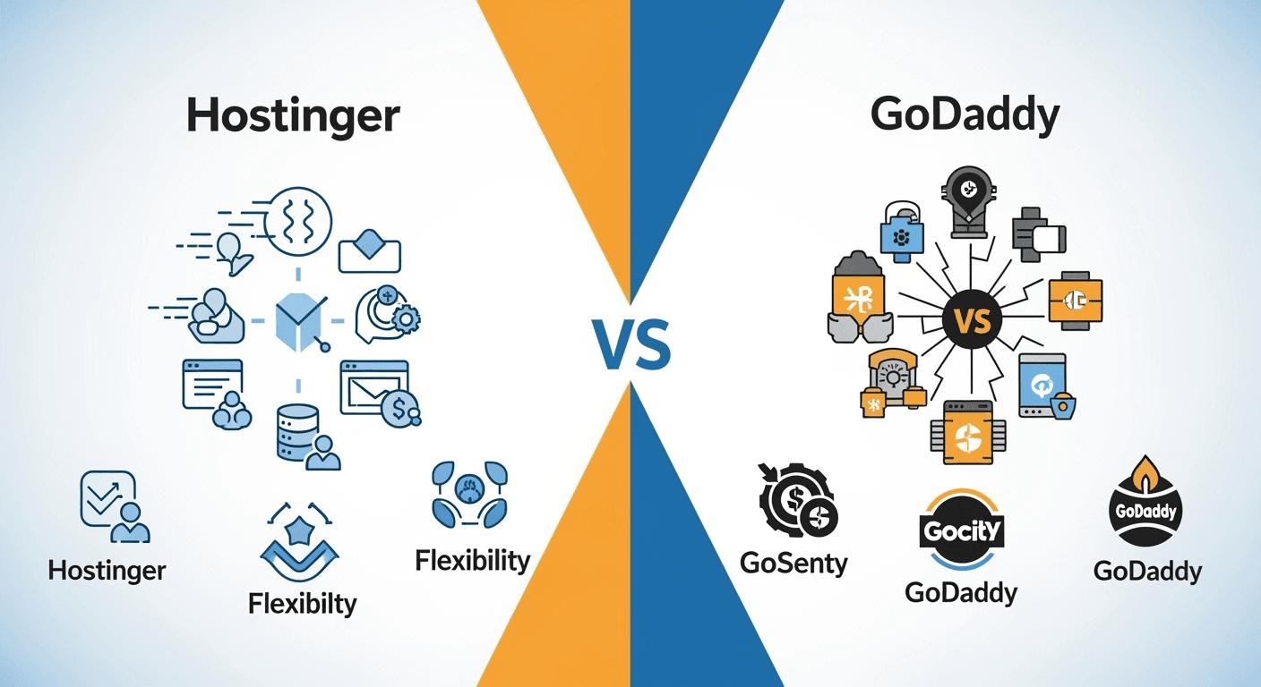 Hostinger vs GoDaddy: The Ultimate 2025 Hosting Showdown 1 Hostinger vs GoDaddy hosting comparison 2025