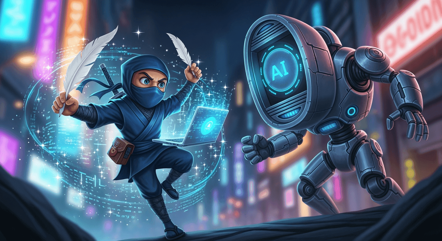 Digital ninja successfully bypassing AI detectors